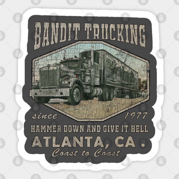 Bandit Trucking Convoy 1977 Sticker by Thrift Haven505